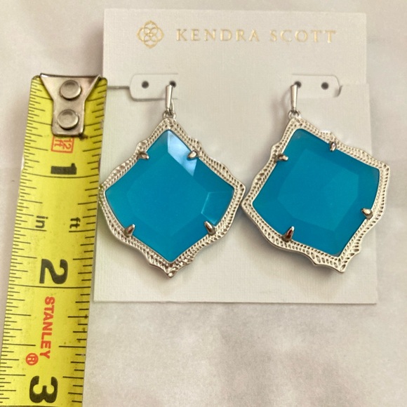 Kendra Scott blue faceted silver drop earrings - Picture 6 of 9